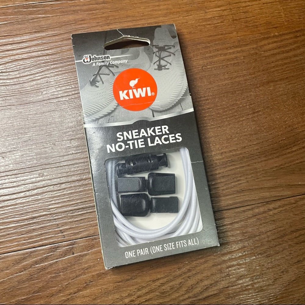 Kiwi Sneaker NO-TIE Shoelaces (One Size Fits All) “White”